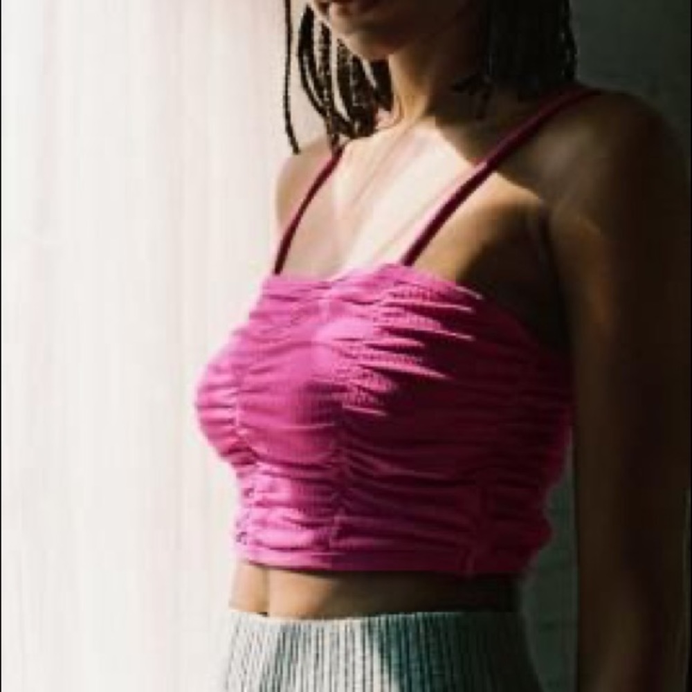 NWOT - Out From Under Rose Ruched Top